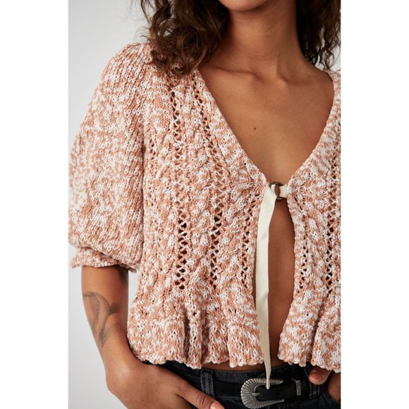 🎉LAST CHANCE🎉 FREE PEOPLE Yesterday Cardi / Toast - Picture 7 of 9